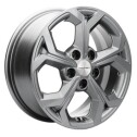 Диск литой Khomen Wheels KHW1606 (16_Ceed/Elantra) 16x6.5J/5x114.3 D67.1 ET50 Gray для TOYOTA Camry