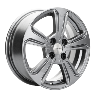 Диск литой Khomen Wheels KHW1502 (Solano) 15x6.0J/4x100 D54.1 ET45 Gray