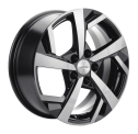 Диск литой Khomen Wheels 1712 17x7.0J/5x114.3 D67.1 ET48 Black-FP