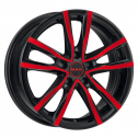 Диск литой MAK Milano 17x7.0J/5x114.3 D76.1 ET40 Black and Red
