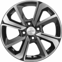 Диск литой Khomen Wheels 1501 15x6.0J/4x100 D60.1 ET50 Black-FP