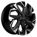 Диск литой Khomen Wheels KHW1508 (XRay) 15x6.0J/4x100 D60.1 ET40 Black-FP