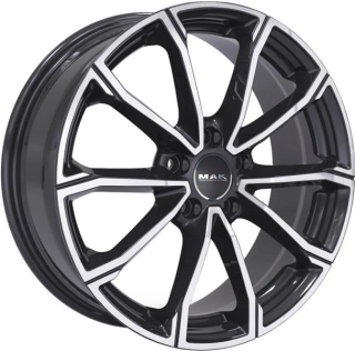 Диск литой MAK DaVinci 19x8.0J/5x108 D72.3 ET33 Black mirror