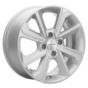 Диск литой Khomen Wheels KHW1501 (Vesta/Almera) 15x6.0J/4x100 D60.1 ET50 F-Silver для LADA (ВАЗ) Vesta