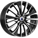 Диск литой КиК Flanker 17x6.5J/4x100 D67.1 ET37 алмаз черный
