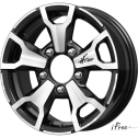 Диск литой iFree Тайган 16x6.0J/5x139.7 D98 ET40 блэк джек для LADA (ВАЗ) 4x4 Niva