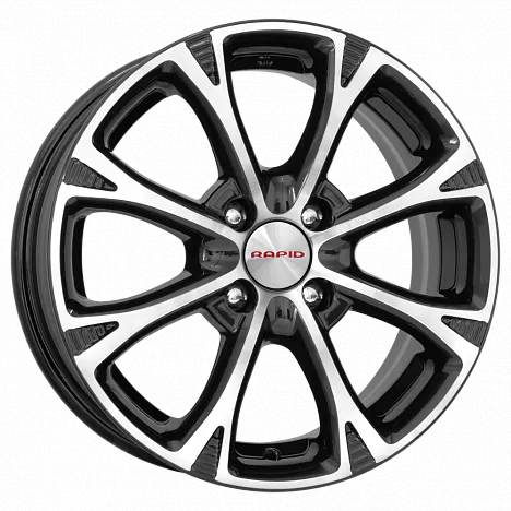 Диск литой КиК Блюз (КС606) 15x6.0J/4x100 D54.1 ET46 алмаз черный