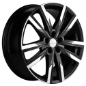 Диск литой Khomen Wheels KHW1905 (Exeed VX/TXL/LX) 19x7.5J/5x108 D65.1 ET36 Black-FP