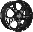 Диск литой Khomen Wheels KHW1702 (DFM AX 7) 17x7.0J/5x108 D65.1 ET43 Black