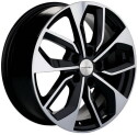 Диск литой Khomen Wheels KHW1703 (Kodiaq/Tiguan) 17x7.0J/5x112 D57.1 ET40 Black-FP