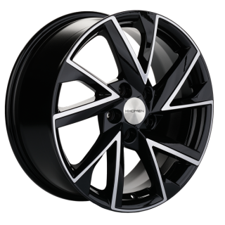 Диск литой Khomen Wheels 1714 17x7.0J/5x112 D57.1 ET40 Black-FP