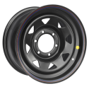 Диск штамп. Off-Road Wheels Toyota/Nissan L200 2005+ 16x8.0J/6x139.7 D110 ET30 Черный