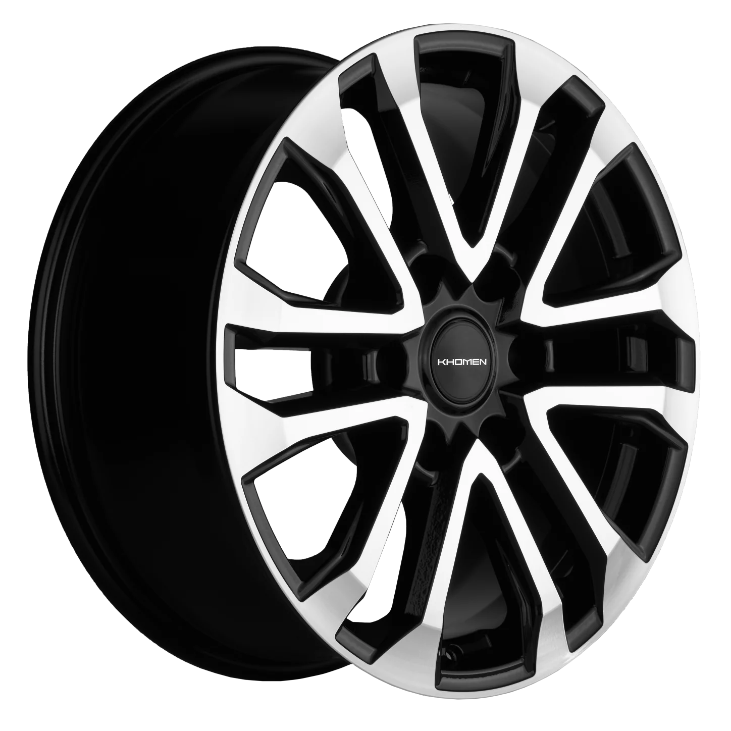 Диск литой Khomen Wheels KHW1805 (Haval H9) 18x7.5J/6x139.7 D75.1 ET42 Black-FP