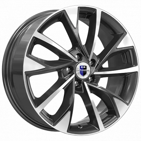 Диск литой КиК Роквуд (КС900) 17x7.0J/5x114.3 D66.6 ET37 алмаз черный для RENAULT SAMSUNG