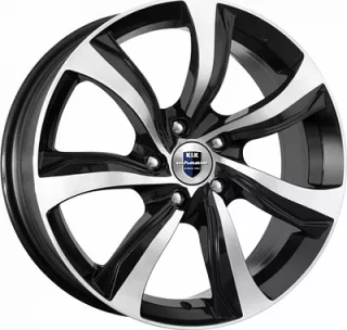 Диск литой КиК Либерти-оригинал (КС654) 17x7.0J/5x114.3 D60.1 ET39 алмаз черный
