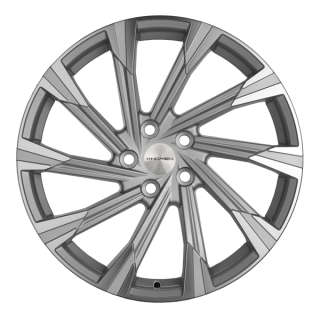 Диск литой Khomen Wheels 1901 19x7.5J/5x112 D57.1 ET43 Brilliant Silver-FP