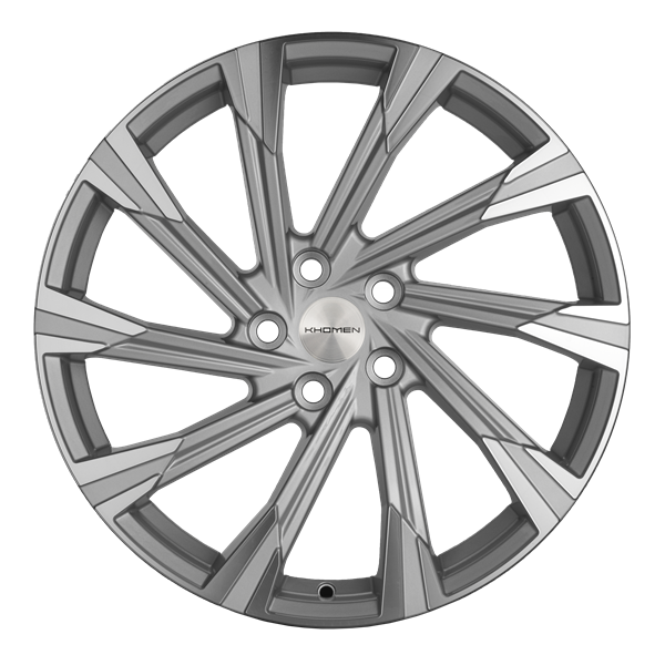 Диск литой Khomen Wheels 1901 19x7.5J/5x112 D57.1 ET43 Brilliant Silver-FP