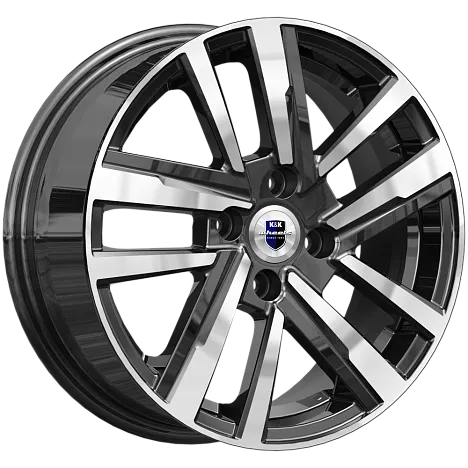 Диск литой КиК Хант 15x6.0J/4x100 D67.1 ET45 алмаз черный для SOLARIS