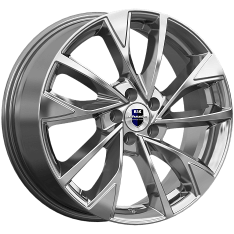 Диск литой КиК Роквуд 17x7.0J/5x108 D60.1 ET33 дарк платинум для OMODA