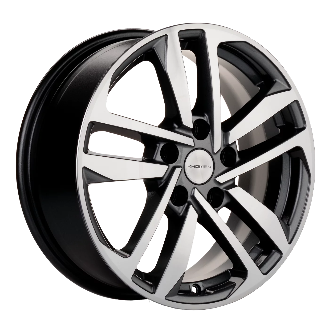 Диск литой Khomen Wheels KHW1612 (Fluence/Juke) 16x6.5J/5x114.3 D66.1 ET47 Gray-FP