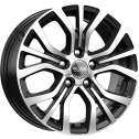 Диск литой КиК КС736 16x6.5J/5x114.3 D67.1 ET38 Алмаз-черный