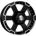 Диск литой КиК M56 16x7.0J/6x139.7 D67.1 ET38 алмаз черный