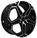 Диск литой Khomen Wheels KHW1909 19x7.5J/5x114.3 D66.6 ET40 Black-FP