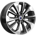 Диск литой КиК Авиор 17x7.0J/5x110 D65.1 ET40 алмаз чёрный