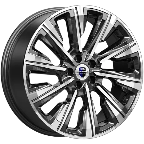 Диск литой КиК Галего (КС1039) 19x7.5J/5x108 D67.1 ET33 алмаз черный для SOUEAST