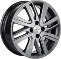 Диск литой Khomen Wheels KHW1609 (Xray) 16x6.0J/4x100 D60.1 ET41 G-Silver