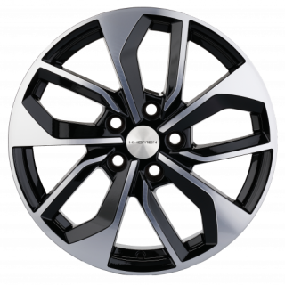 Диск литой Khomen Wheels KHW1703 (17_Tiguan) 17x7.0J/5x112 D57.1 ET40 Black-FP