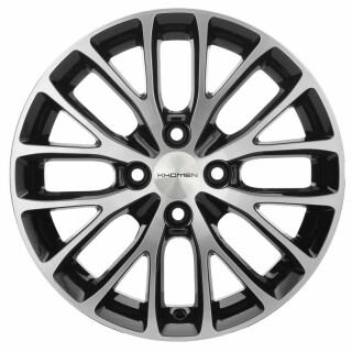 Диск литой Khomen Wheels KHW1506 (Xray) 15x6.0J/4x100 D60.1 ET37 Black-FP