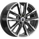 Диск литой КиК Лацио 17x7.5J/5x108 D67.1 ET45 алмаз чёрный