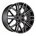 Диск литой Khomen Wheels KHW2101 (E-tron) 21x9.5J/5x112 D66.6 ET36 Black-FP