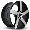 Диск литой Vissol V-080L 19x8.5J/5x120 D74.1 ET15 BLACK-WITH-MACHINED-FACE
