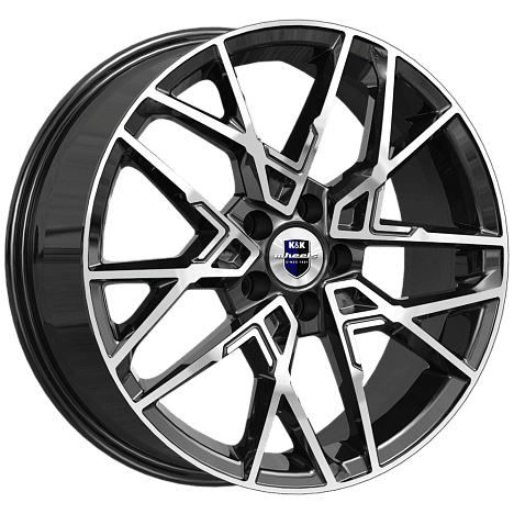 Диск литой КиК Вудроф 18x7.0J/5x108 D60.1 ET38 алмаз чёрный для SOUEAST
