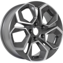 Диск литой KDW KD1620 16x6.5J/5x108 D63.3 ET45 Grey_Front_Polished