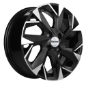 Диск литой Khomen Wheels KHW1402 (Corolla/X-RAY/Logan) 14x5.5J/4x100 D60.1 ET43 Black-FP