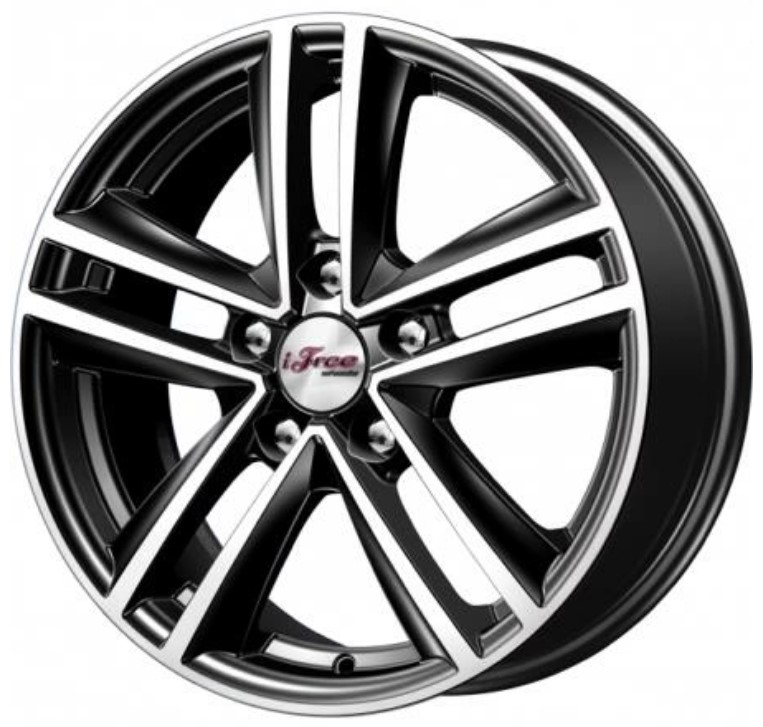 Диск литой iFree Катар 16x6.5J/5x108 D63.35 ET50 блэк джек для VOLVO V50