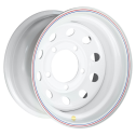 Диск штамп. Off-Road Wheels Land Rover 16x8.0J/5x165.1 D125 ET-24 белый