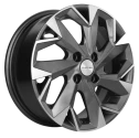 Диск литой Khomen Wheels KHW1402 (Corolla/X-RAY/Logan) 14x5.5J/4x100 D60.1 ET43 Gray-FP