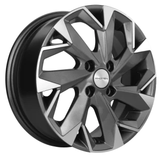 Диск литой Khomen Wheels KHW1402 (Corolla/X-RAY/Logan) 14x5.5J/4x100 D60.1 ET43 Gray-FP