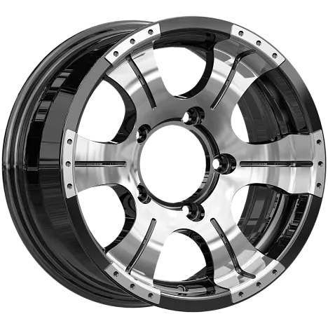 Диск литой КиК Байконур (КС473) 15x7.0J/5x139.7 D110.1 ET20 алмаз черный