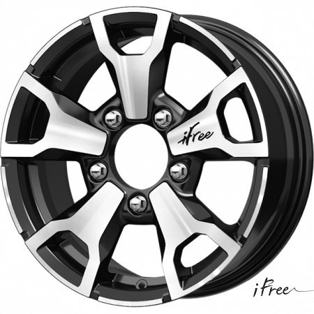 Диск литой iFree Тайган 16x6.0J/5x139.7 D98 ET40 блэк джек для LADA (ВАЗ) 4x4 Niva