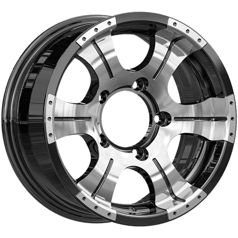 Диск литой КиК Байконур 15x7.0J/5x139.7 D108.6 ET20 алмаз черный