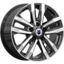 Диск литой КиК Мичиган 18x8.0J/5x150 D110.1 ET60 алмаз чёрный