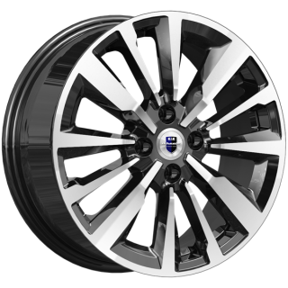 Диск литой КиК Эрман 16x6.5J/4x100 D60.1 ET41 алмаз чёрный