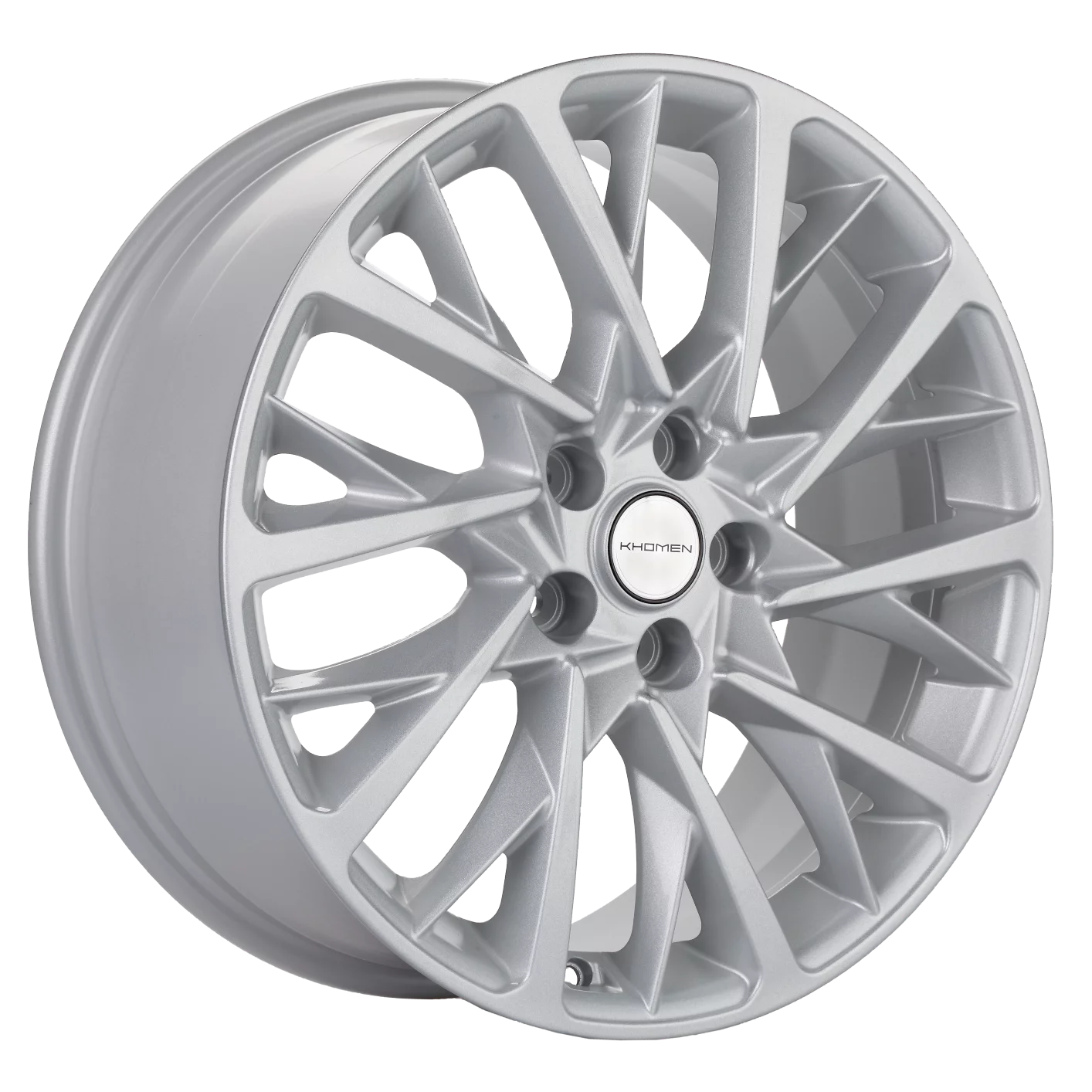 Диск литой Khomen Wheels KHW1804 (Sonata) 18x7.5J/5x114.3 D67.1 ET50.5 F-Silver для LYNK CO