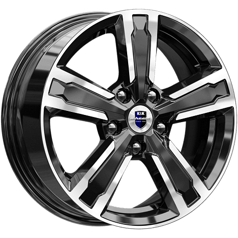 Диск литой КиК Оклахома (КС998) 16x6.5J/5x110 D65.1 ET37 алмаз чёрный для SAAB