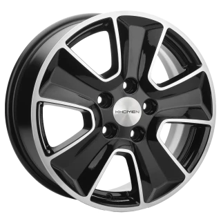 Диск литой Khomen Wheels KHW1601 (ASX) 16x6.5J/5x114.3 D67.1 ET46 Black-FP
